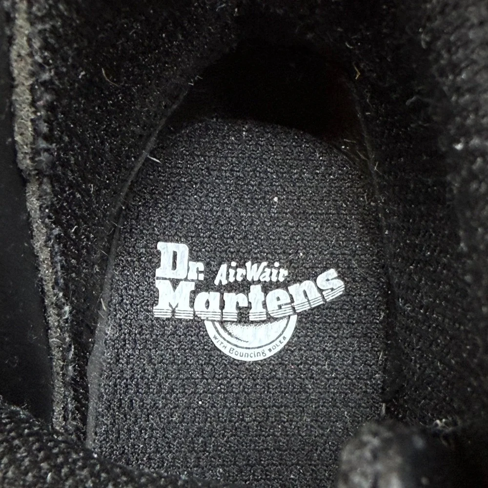 Dr Martens Toddler Boots Size 8‎ Black Leather Zip Combat 1461 Punk Grunge Y2k